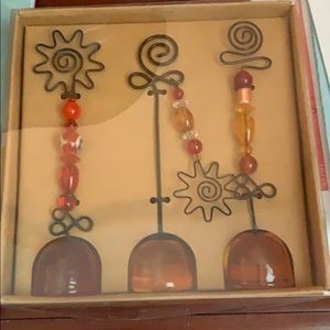 Pier One Glass Photo Holders NIB